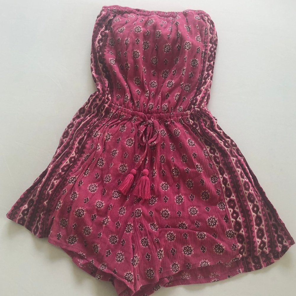 Fun Pink Strapless Romper